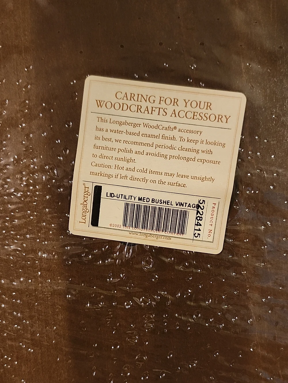 Longaberger Dark Brown Medium Bushel Basket